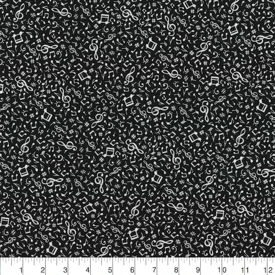 Fabric Traditions Music Notes Cotton Fabric 5 Fabric Traditions Music Notes Cotton Fabric - Image 3