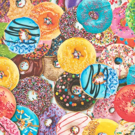 Robert Kaufman Donut Party Cotton Fabric 4 Robert Kaufman Donut Party Cotton Fabric - Image 2