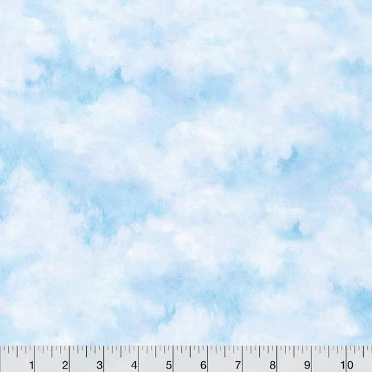Robert Kaufman Sky Blue Brush Strokes Cotton Fabric 5 Robert Kaufman Sky Blue Brush Strokes Cotton Fabric - Image 3