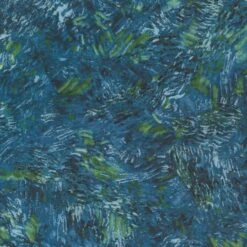 Robert Kaufman Blue Green Brush Strokes Cotton Fabric