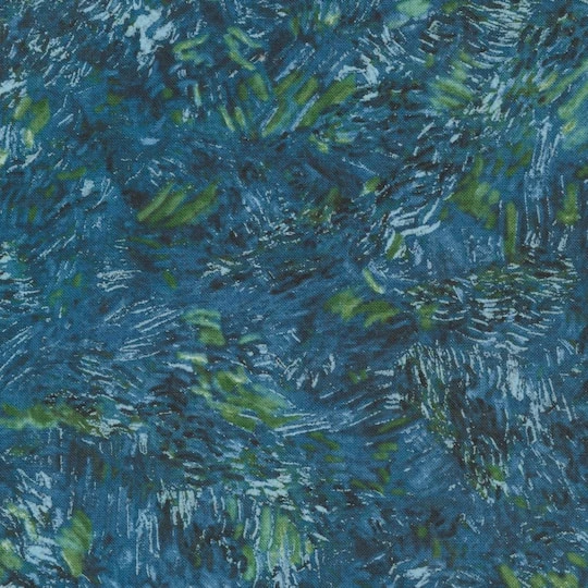 Robert Kaufman Blue Green Brush Strokes Cotton Fabric 3 Robert Kaufman Blue Green Brush Strokes Cotton Fabric