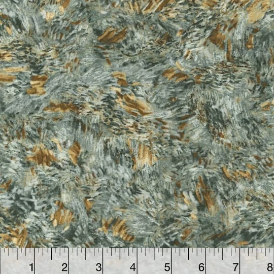 Robert Kaufman Silver & Yellow Brush Strokes Cotton Fabric 5 Robert Kaufman Silver & Yellow Brush Strokes Cotton Fabric - Image 3