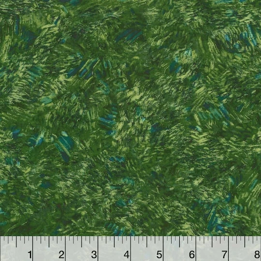 Robert Kaufman Meadow Green Brush Strokes Cotton Fabric 5 Robert Kaufman Meadow Green Brush Strokes Cotton Fabric - Image 3