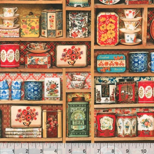 Robert Kaufman Antique Shelf Cotton Fabric 5 Robert Kaufman Antique Shelf Cotton Fabric - Image 3