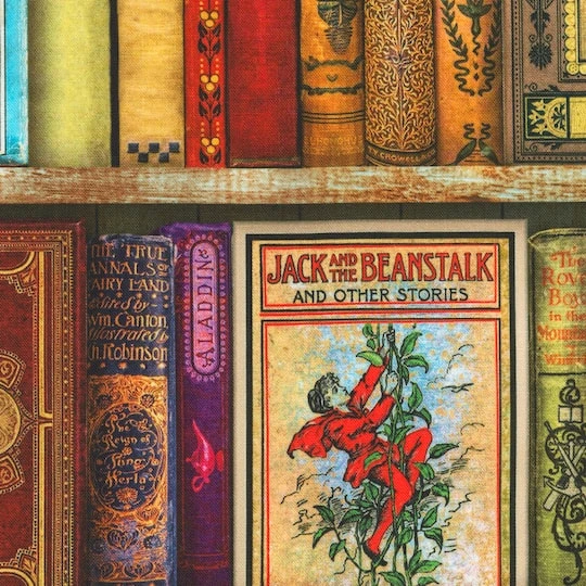 Robert Kaufman Books On A Shelf Cotton Fabric 4 Robert Kaufman Books On A Shelf Cotton Fabric - Image 2