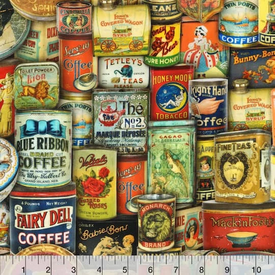 Robert Kaufman Vintage Signs Cotton Fabric 5 Robert Kaufman Vintage Signs Cotton Fabric - Image 3