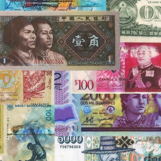 Robert Kaufman Foreign Currency Cotton Fabric 4 Robert Kaufman Foreign Currency Cotton Fabric - Image 2