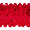 5 Yards Of 4 Row 1 1/2" Metallic Stretch Sequin Trim | 5 Yard Cut Red -Michaels Fabric Sale 10861943141200