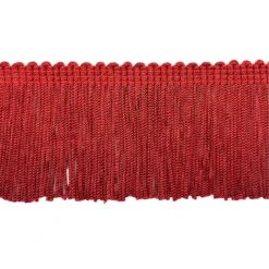 10 Yards Of 2" Stretch Chainette Fringe Trim | 10 Yard Cut Red