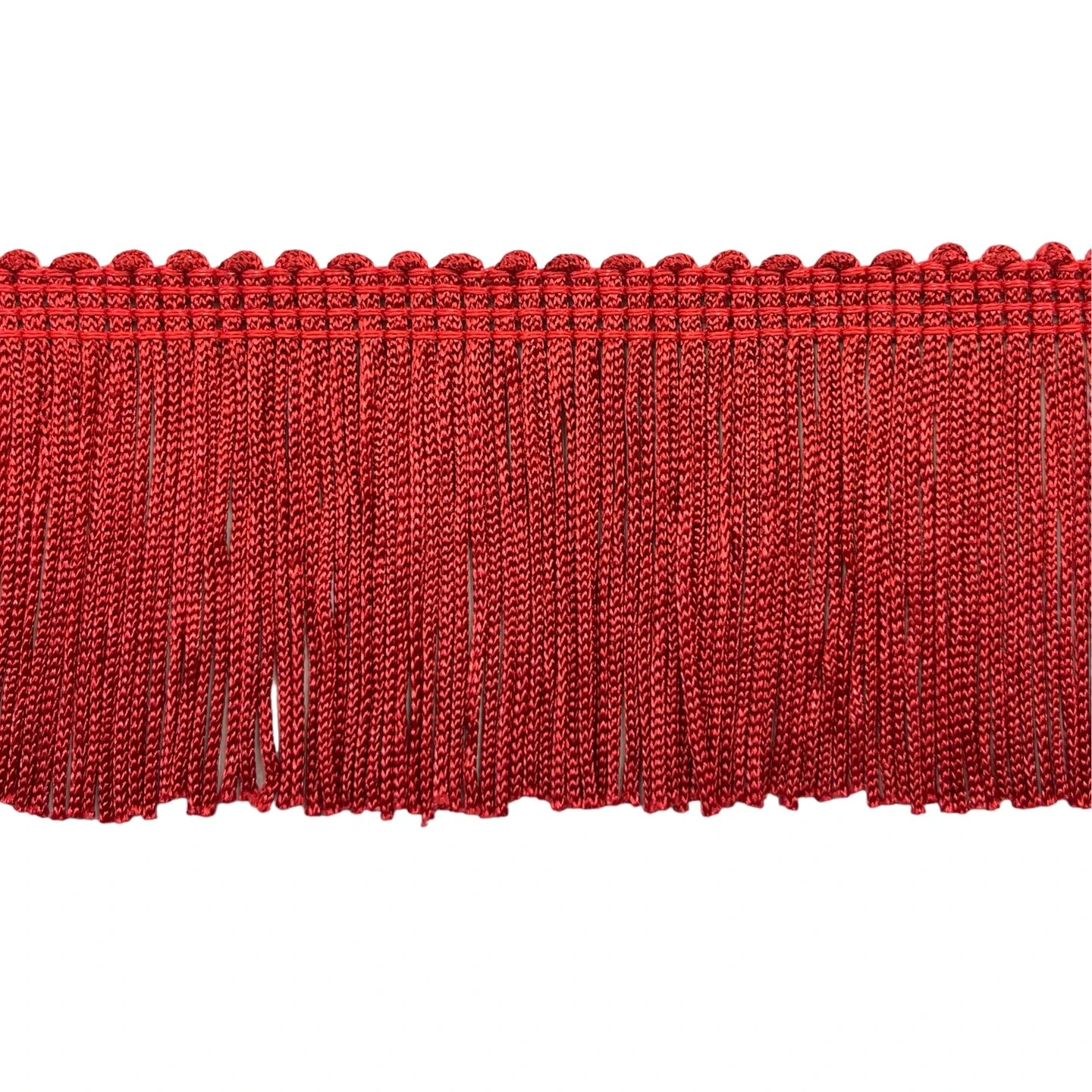 10 Yards Of 2" Stretch Chainette Fringe Trim | 10 Yard Cut Red 3 10 Yards Of 2" Stretch Chainette Fringe Trim | 10 Yard Cut Red