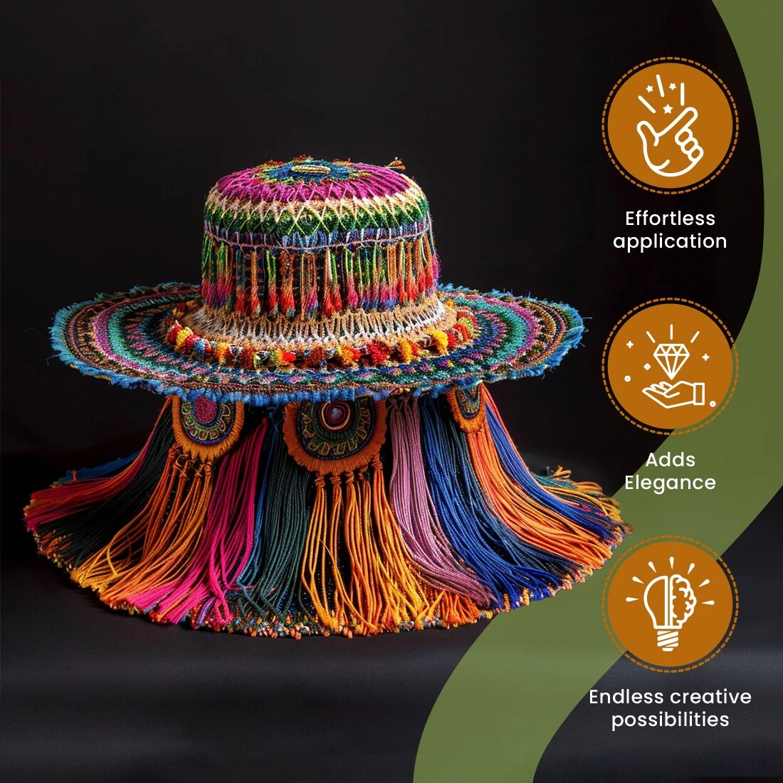 10 Yards Of 4" Chainette Fringe Trim | 10 Yard Cut Celadon 6 10 Yards Of 4" Chainette Fringe Trim | 10 Yard Cut Celadon - Image 4