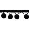 20 Yards Of 5/8"Lo Lita Pom Pom Fringe Trim | 20 Yard Cut Black 2 20 Yards Of 5/8"Lo Lita Pom Pom Fringe Trim | 20 Yard Cut Black -Michaels Fabric Sale 12512478590921