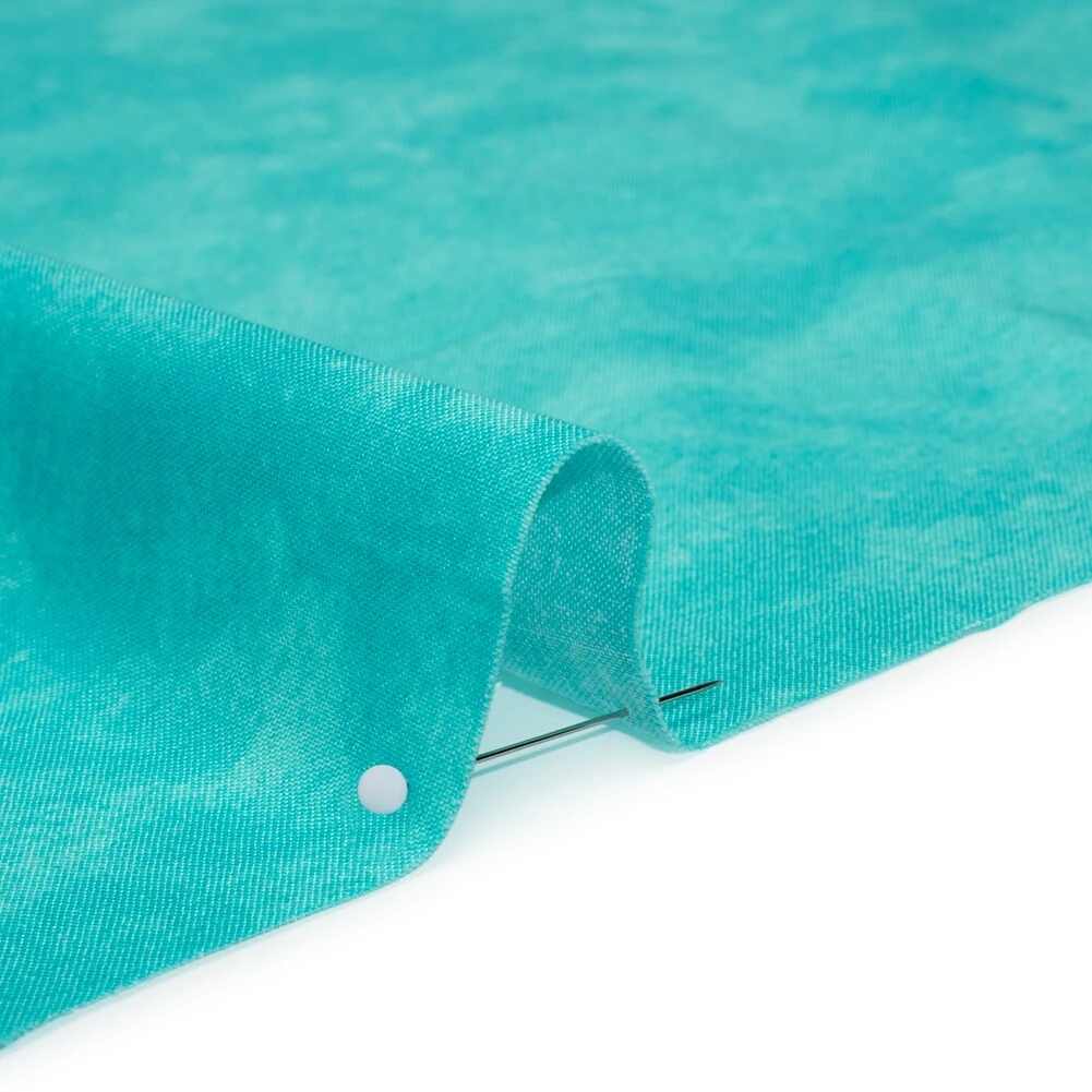 1 Yard Tiffany Blue Quilting Cotton Fabric Printed Fresco Texture , 44" Wide 8 1 Yard Tiffany Blue Quilting Cotton Fabric Printed Fresco Texture , 44" Wide - Image 6