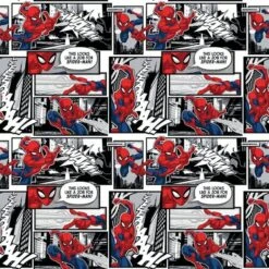 Licensed Marvel Prints Marvel Spiderman Comic Panels Cotton Fabric By The Panel -Michaels Fabric Sale 142655037492656 1