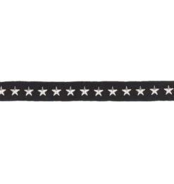 10 Yards Of Danica 3/4" Wide Silver Star Sudded Tape Trim | 10 Yard Cut