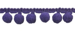 Belagio Pom Trim, 1.25" Wide, 10-Yard Bolt, Purple -Michaels Fabric Sale 1531221293209 2