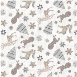 Timeless Treasures Wooden Holiday Cutouts Cream