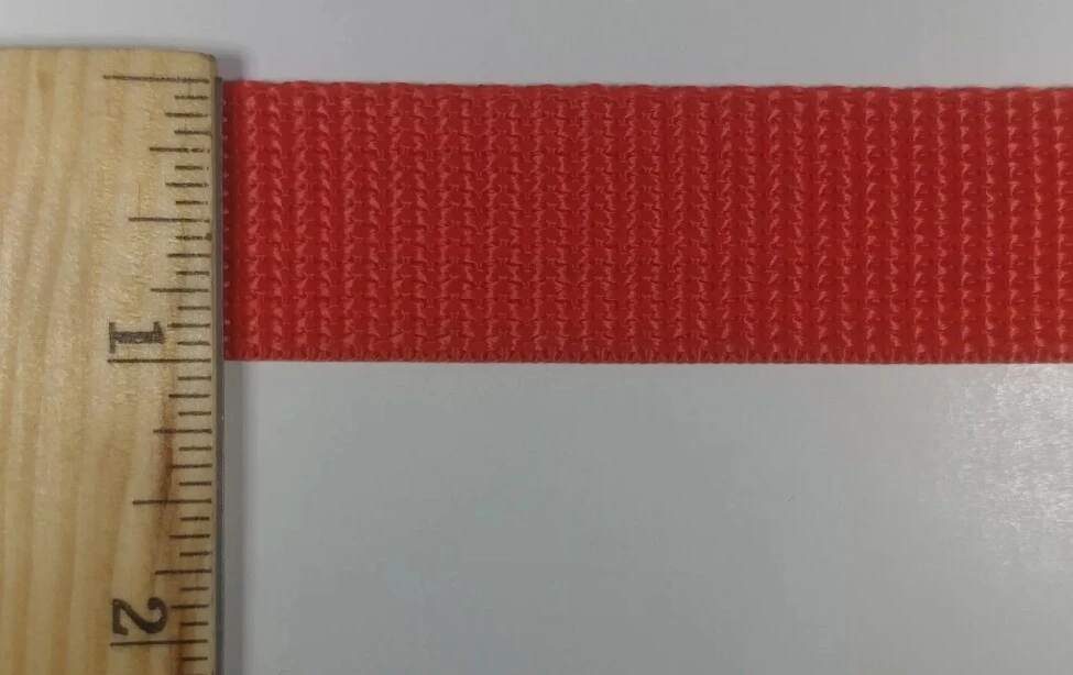 1" Polypropylene Webbing - 20 Continuous Yards Red 4 1" Polypropylene Webbing - 20 Continuous Yards Red - Image 2