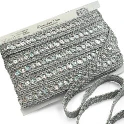 20 Yards Of Trish Sequin Metallic Braid Trim | 20 Yard Cut Black 11 20 Yards Of Trish Sequin Metallic Braid Trim | 20 Yard Cut Black -Michaels Fabric Sale 161291188078224