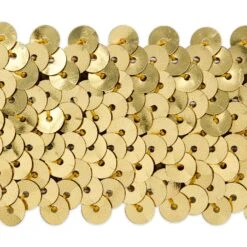 10 Yards Of 4 Row 1 1/2" Metallic Stretch Sequin Trim | 10 Yard Cut Gold 13 10 Yards Of 4 Row 1 1/2" Metallic Stretch Sequin Trim | 10 Yard Cut Gold -Michaels Fabric Sale 161292714804880 1