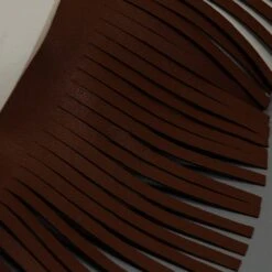 10 Yards Of 4" Premium Vegan Leather Fringe Trim | 10 Yard Cut Brown -Michaels Fabric Sale 161292858197648 1