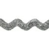 10 Yards Of 1" Metallic Large Ric Rac Trim | 10 Yard Cut Metallic Silver -Michaels Fabric Sale 161292966463120