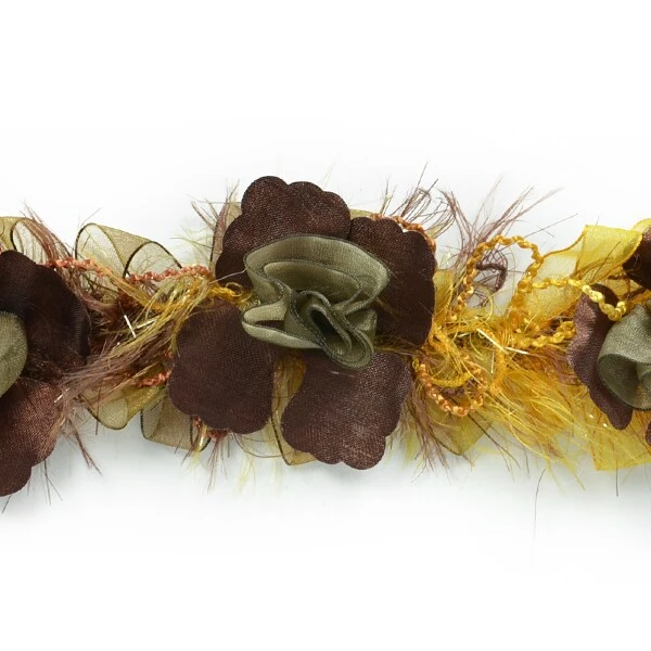 5 Yards Of Macey Stretch Flower Trim | 5 Yard Cut Bright Fuchsia 4 5 Yards Of Macey Stretch Flower Trim | 5 Yard Cut Bright Fuchsia - Image 2