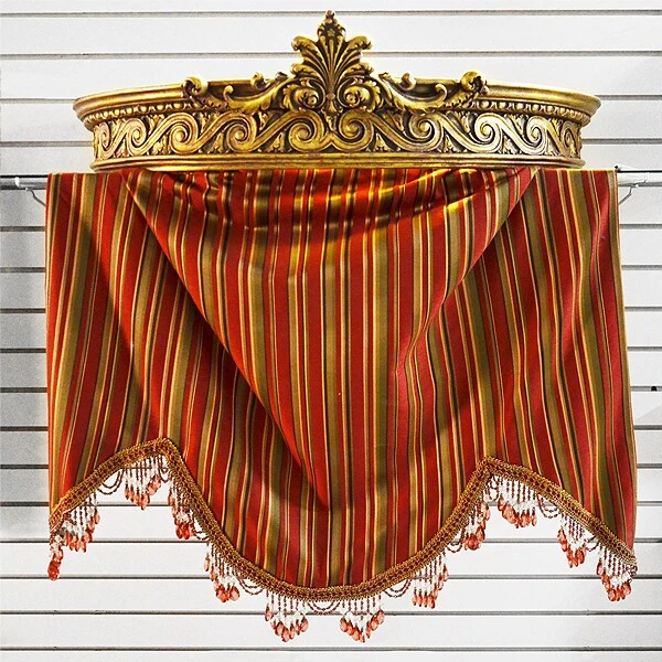 Isabella Scalloped Bead Fringe Trim Aqua Multi 6 Isabella Scalloped Bead Fringe Trim Aqua Multi - Image 4