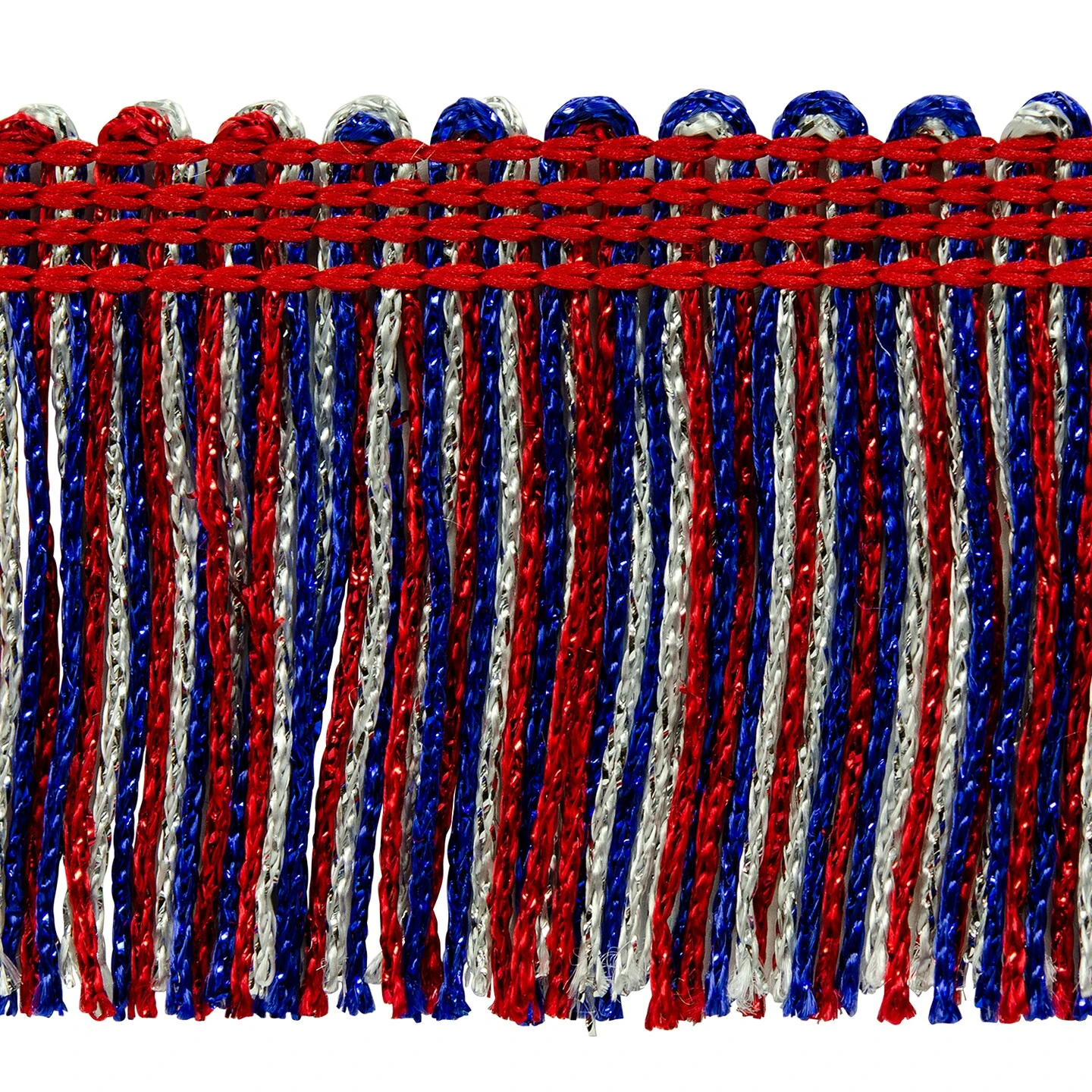 10 Yards Of 2" Metallic Chainette Fringe Trim | 10 Yard Cut Green 5 10 Yards Of 2" Metallic Chainette Fringe Trim | 10 Yard Cut Green - Image 3