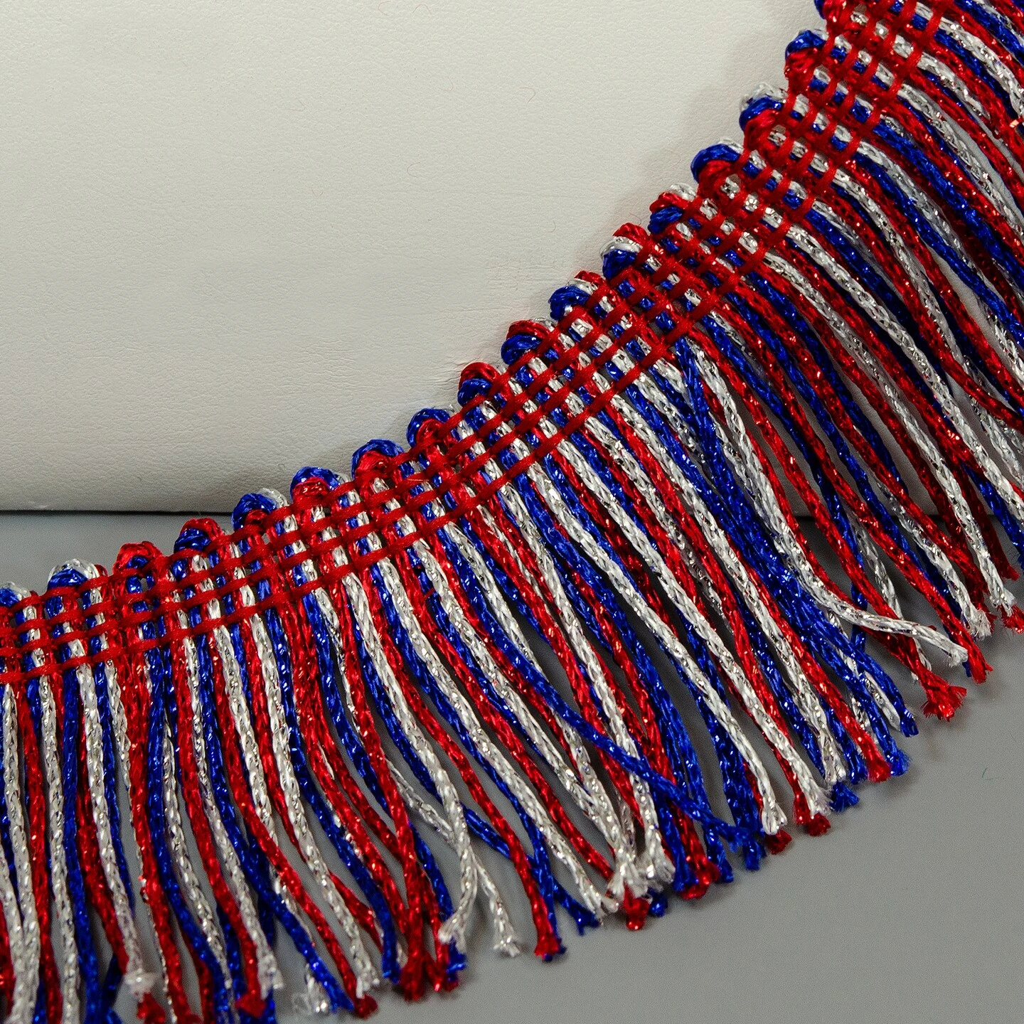 10 Yards Of 2" Metallic Chainette Fringe Trim | 10 Yard Cut Green 7 10 Yards Of 2" Metallic Chainette Fringe Trim | 10 Yard Cut Green - Image 5