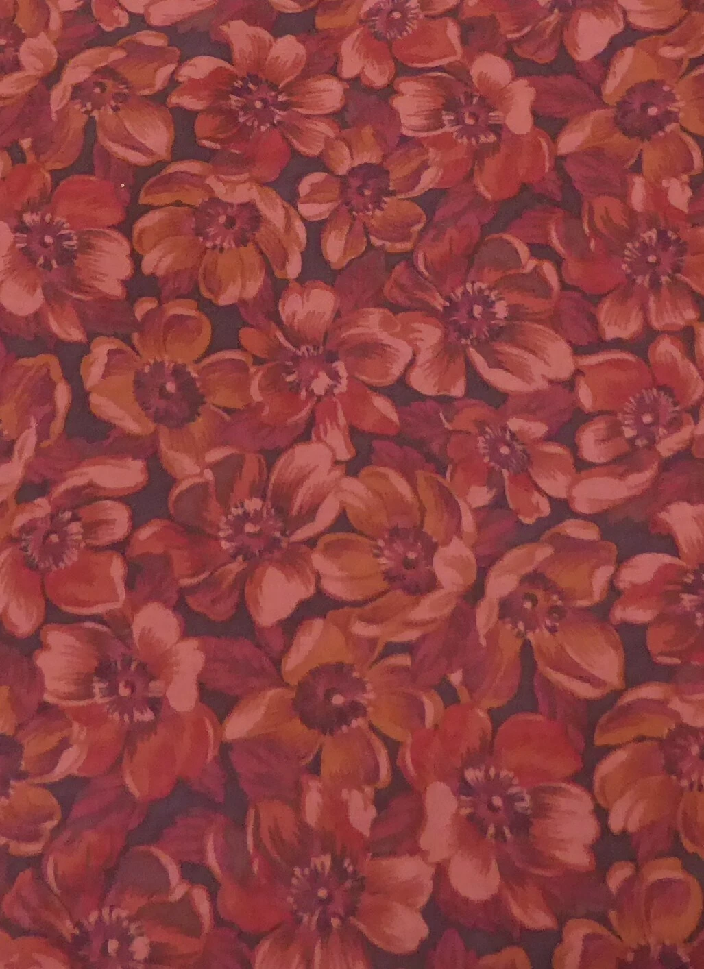 GENERIC Brown Flowers With Brown Background Cotton Fabric By The Yard 3 GENERIC Brown Flowers With Brown Background Cotton Fabric By The Yard