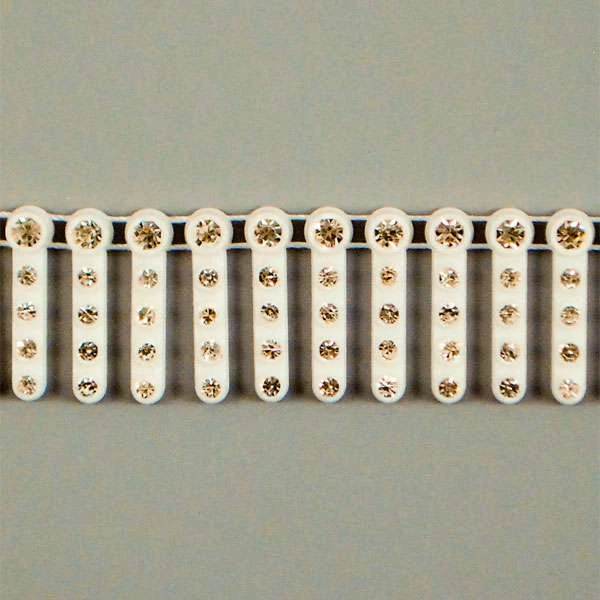 5 Yards Of Glass Rhinestone Fringe Trim | 5 Yard Cut White 3 5 Yards Of Glass Rhinestone Fringe Trim | 5 Yard Cut White