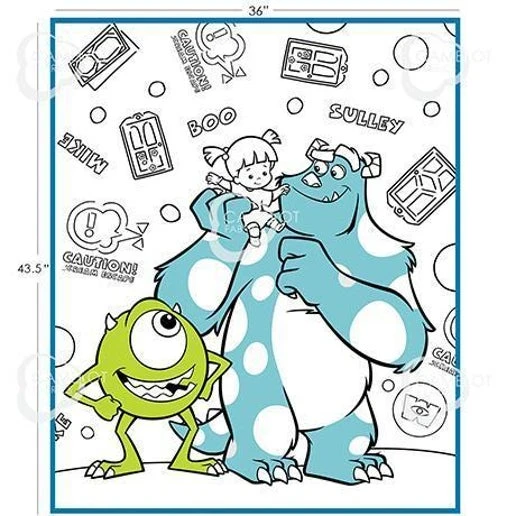 Disney·Pixar Coloring Collection - Monsters Color Me Panel - Multi 5 Disney·Pixar Coloring Collection - Monsters Color Me Panel - Multi - Image 3