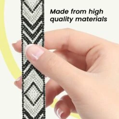 1" Olowin Iron On Rhinestone, Versatile, Beaded Trim, 5-Yard Cut Black Multi 13 1" Olowin Iron On Rhinestone, Versatile, Beaded Trim, 5-Yard Cut Black Multi -Michaels Fabric Sale 206777750526352 1