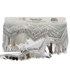 5 Yards Of Segundo Tango Wavy Long Sequin Fringe Trim Black 8 5 Yards Of Segundo Tango Wavy Long Sequin Fringe Trim Black -Michaels Fabric Sale 2199590076305