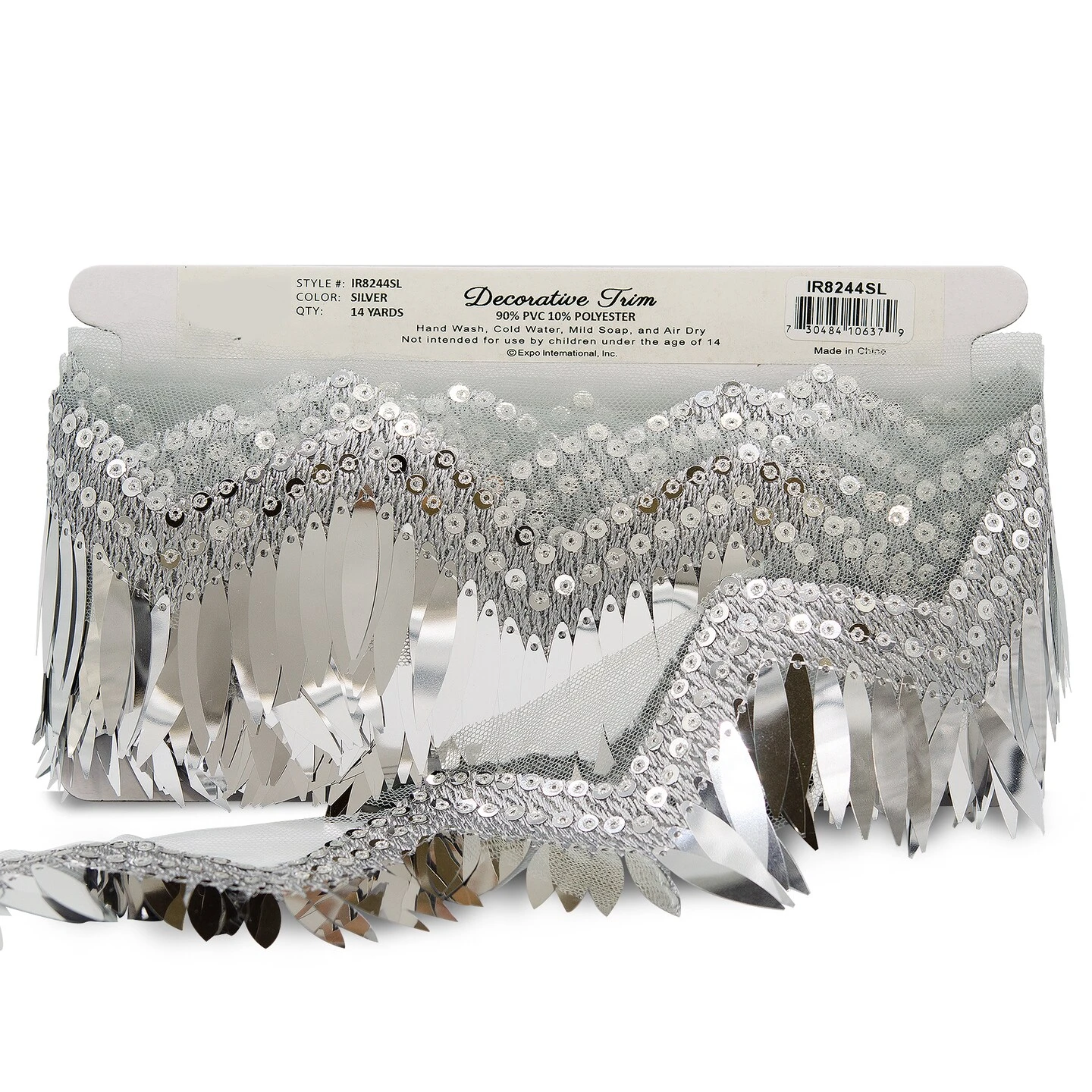 5 Yards Of Segundo Tango Wavy Long Sequin Fringe Trim Black 5 5 Yards Of Segundo Tango Wavy Long Sequin Fringe Trim Black - Image 3