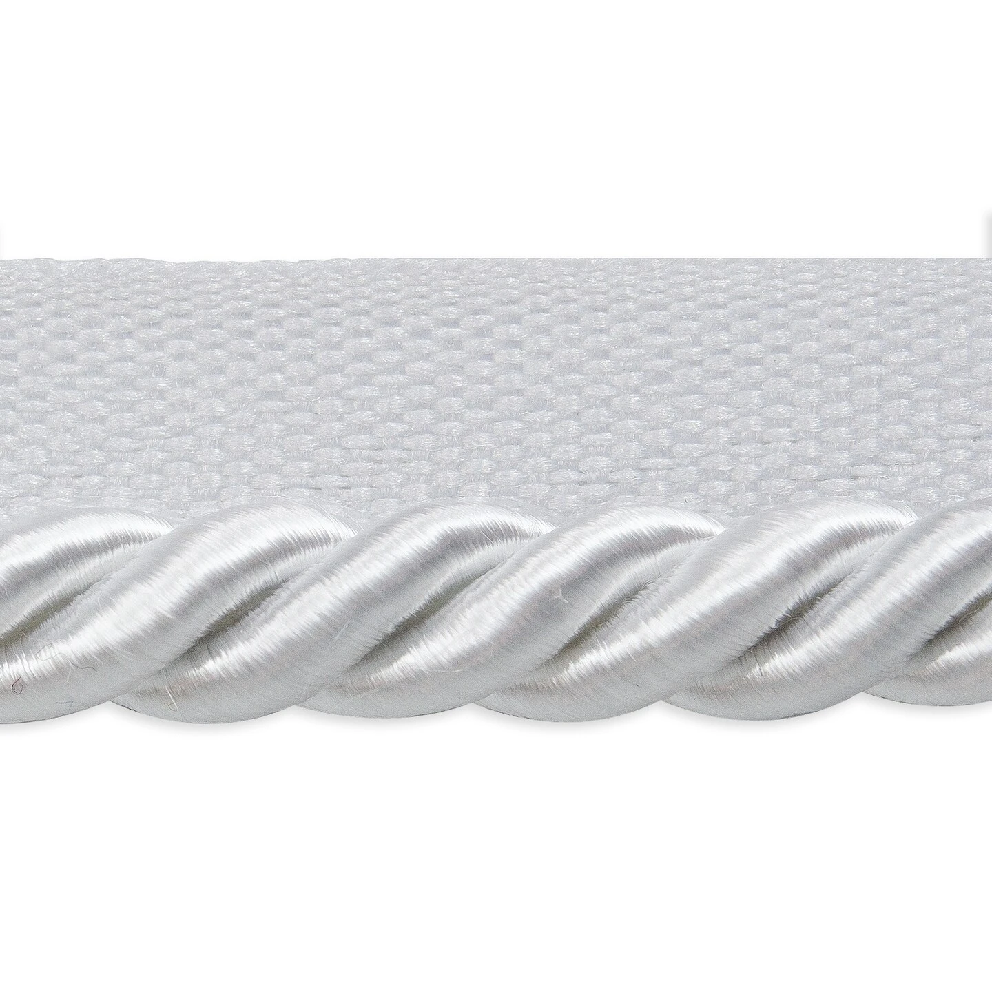 5 Yards Of Hilda 3/8" TwistedLip Cord Trim | 5 Yard Cut White 3 5 Yards Of Hilda 3/8" TwistedLip Cord Trim | 5 Yard Cut White