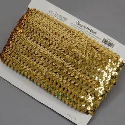 5 Yards Of 2 Row 7/8" Metallic Stretch Sequin Trim | 5 Yard Cut Green -Michaels Fabric Sale 2305927536705462880 1