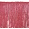 20 Yards Of 6" Chainette Fringe Trim | 20 Yard Cut Dark Rose