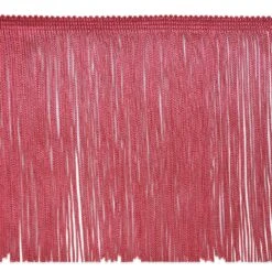 20 Yards Of 6" Chainette Fringe Trim | 20 Yard Cut Dark Rose