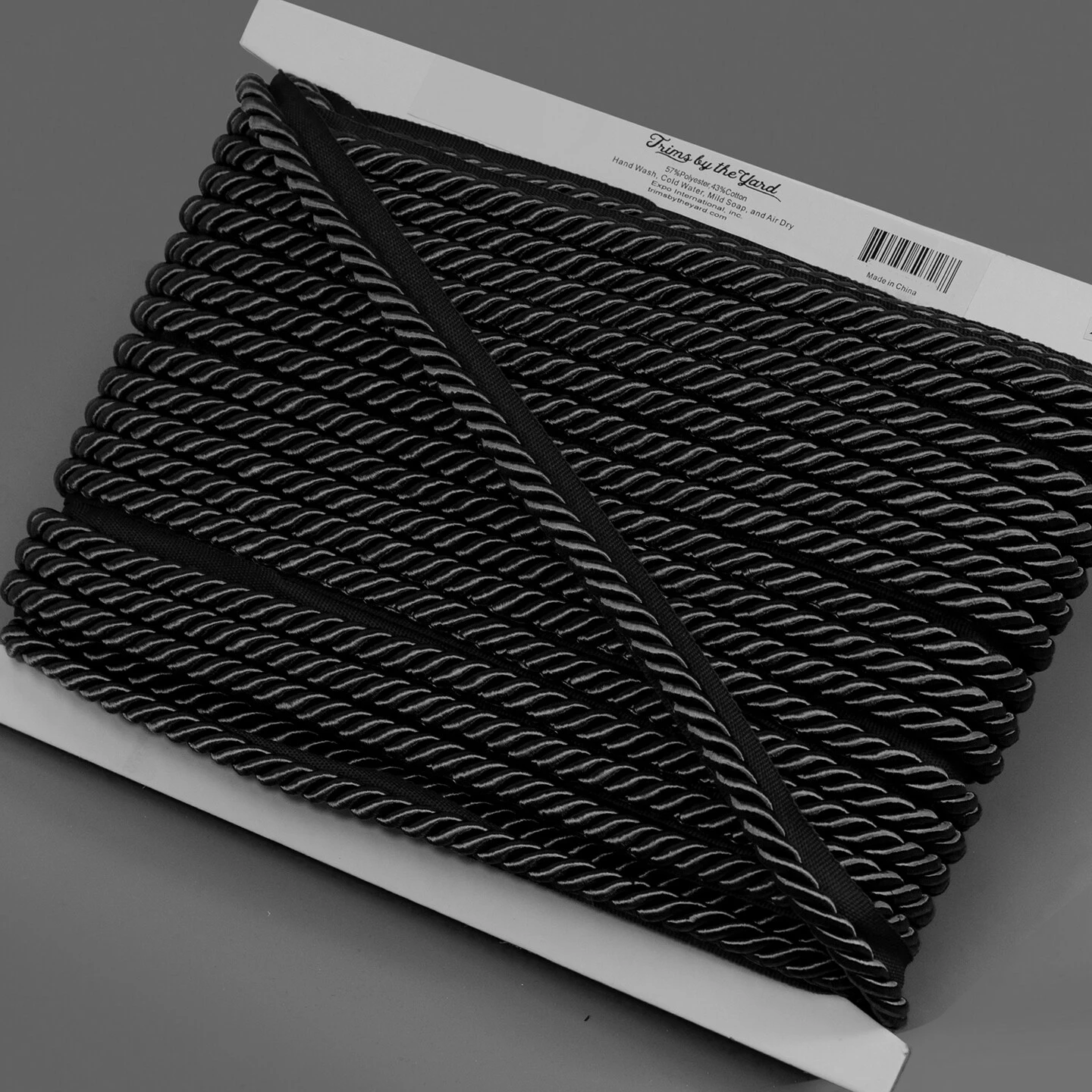 5 Yards Of Hilda 3/8" TwistedLip Cord Trim | 5 Yard Cut Natural 5 5 Yards Of Hilda 3/8" TwistedLip Cord Trim | 5 Yard Cut Natural - Image 3