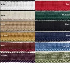 Twist Cord With Lip Piping Trimming - 8 Yards- Many Colors Available! Dark Purple -Michaels Fabric Sale 238654326631728