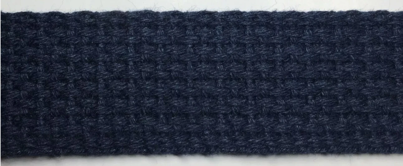1" Cotton Webbing - 10 Continuous Yards - Made In USA! Navy 7 1" Cotton Webbing - 10 Continuous Yards - Made In USA! Navy - Image 5