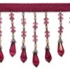 3" Diamond Cut Beaded Fringe Trim Purple -Michaels Fabric Sale 250203513258592