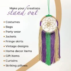 5 Yards Of 6" Metallic Chainette Fringe Trim | 5 Yard Cut Green 14 5 Yards Of 6" Metallic Chainette Fringe Trim | 5 Yard Cut Green -Michaels Fabric Sale 250844976272976