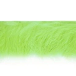 2 1/4" Rabbit Fur Trim Cranberry/ Sage