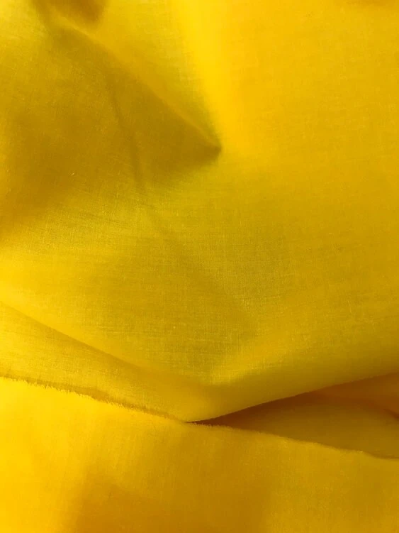 1 Yard Poly Cotton Fabric In Mango Yellow Lightweight, Bright & Soft, 58/59" Width 8 1 Yard Poly Cotton Fabric In Mango Yellow Lightweight, Bright & Soft, 58/59" Width - Image 6