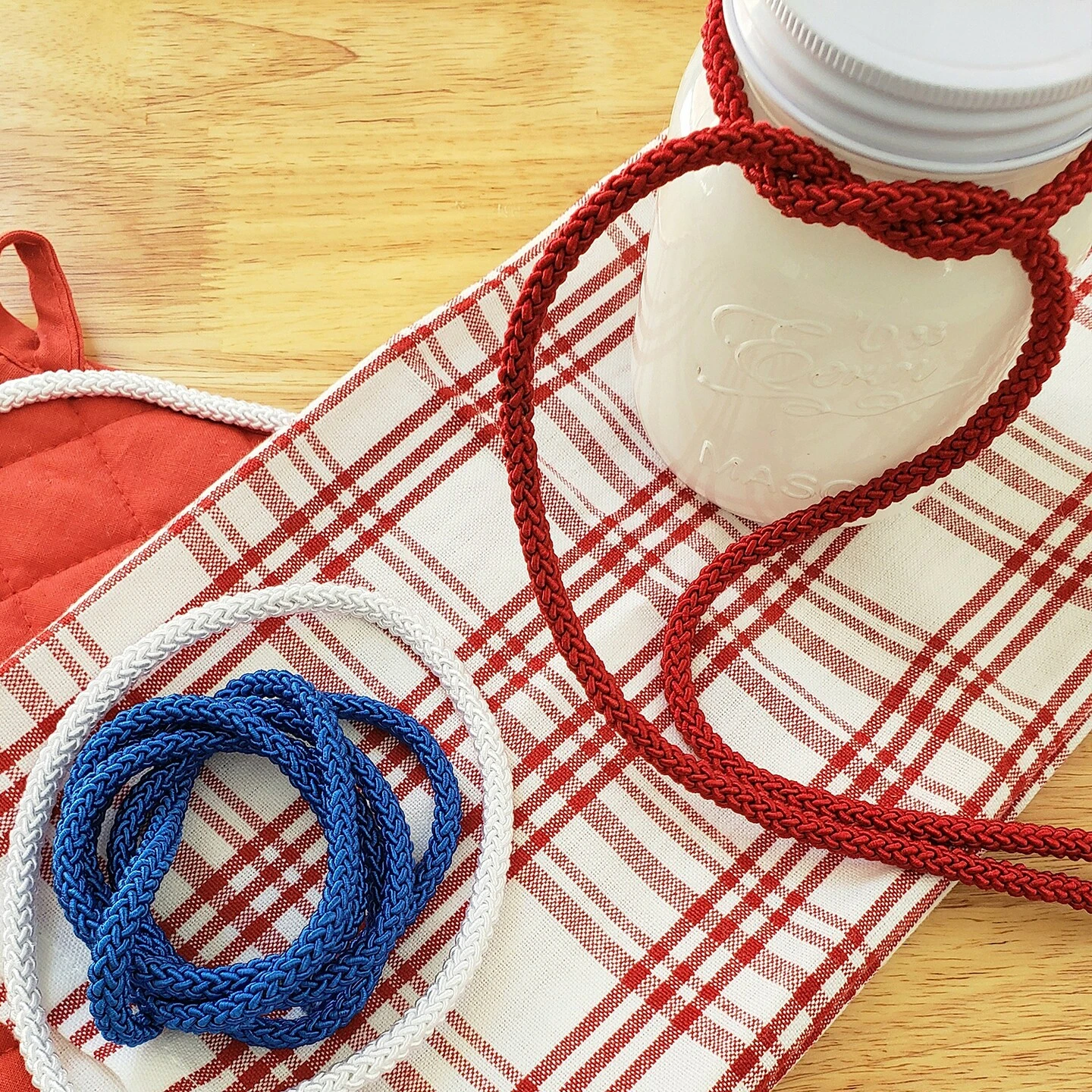 5 Yards Of Sophia 1/4" (6mm) Braided Cord Trim | 5 Yard Cut White 8 5 Yards Of Sophia 1/4" (6mm) Braided Cord Trim | 5 Yard Cut White - Image 6