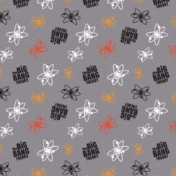 The Big Bang Theory Collection - Atoms Grey Licensed Cotton Fabric By The Yard -Michaels Fabric Sale 26764025550384 2