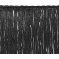 20 Yards Of 4" Chainette Fringe Trim | 20 Yard Cut Black